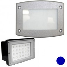 Φωτιστικό Χωνευτό Ορθογώνιο LED 1.4W 230V Μπλέ φως Αλουμινίου Γκρί 9674 IP54